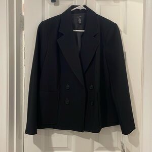 ALFANI size 12 black suit, jacket new with tags